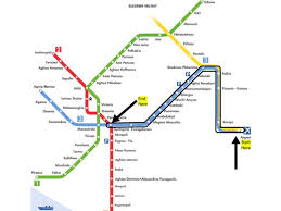 Key details of metro lines. How To Get To Hostel Dioskouros From Athens Airport Designing Life