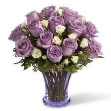 Choose a same day flower bouquet: Wonderland Purple Roses Bouquet At Send Flowers