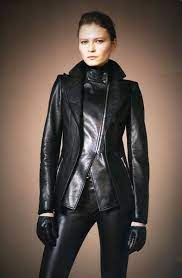 Plein Sud Leather Jacket With Pantalon Leggings Leather Jacket Leather Fashion Leather