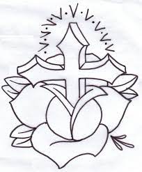 Image Result For How To Draw A Cross | Heart Drawing, Simple Designs To Draw,  Roses Drawing