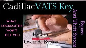 Cadillac Gm Vats Key Passkey 1 2 Anti Theft System How To Override Bypass