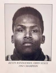 On March 16th, 1991 Kevin Randleman became Ohio State's first Black All  American in wrestling by making the finals of the NCAA Wrestling  Championships. In the finals he lost to Mark Reiland