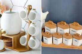 مدل پا سماوری استند چوبی: زیبایی و نظم در آشپزخانه شما - ماگرتا