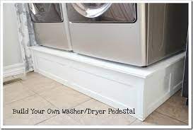Build Washer And Dryer Platform - The Idea Room