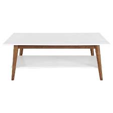 Snughome retro coffee table with storage, mid century coffee tables for living room, modern wood look coffee table with open storage shelf and drawer for home, office, easy assembly, rustic brown. Porter Mid Century Modern Two Tone Coffee Table White Brown 139 Plus Another 10 Off This Weekend T Coffee Table White Coffee Table Coffee Table Inspiration
