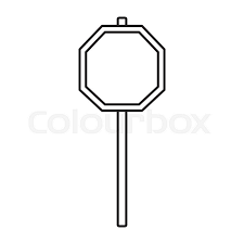 Blank Road Sign Stock Vector Colourbox
