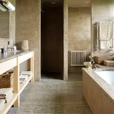 While natural wood has a degree of warmth to it, slate is cold and dark. Bathroom Flooring Ideas Flooring Ideas For Bathrooms