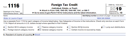 How income gets taxed income is taxed differently depending on where it comes from.; A Step By Step Guide To Form 1116 The Foreign Tax Credit For Expats