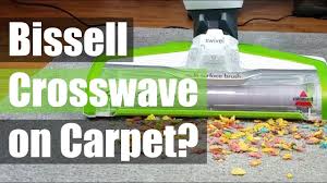 Bissell Crosswave Cordless Max Deluxe Multi Surface Wet Vacuum 2554 Can You Use A Bissell Crosswave On Carpet Youtube