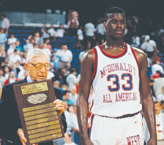 High School Shaq W John Wooden Shaquille O Neal High School Basketball Ucla Coach