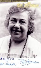 Patsy Byrne autograph collection entry at StarTiger