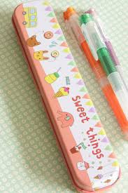 Tin Pencil Case Kawaii Japanese Cute Japanese Bags Japanese Pencil Case Kawaii School Supplies Cool Pencil Cases