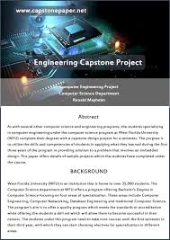 If an undergraduate student chooses to further their education and enter into a doctoral program, the capstone project could be an invaluable tool in preparing for a thesis. Capstone Paper Writing Service Capstone Project Writing Services Get Your Paper Now