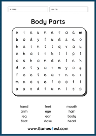 Hundreds of pdf lesson plans. Body Parts Worksheets Games4esl