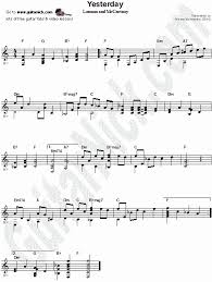 Browse popular artists like alan jackson and willie nelson to find new country guitar tabs to learn and enjoy on your own or with friends and family. Yesterday Sheet Music Free Epic Sheet Music