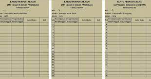 Demikian cara membuat kartu buku perpustakaan untuk mempermudah proses pencatatan apabila buku dipinjam keluar. Download Format Kartu Peminjaman Buku Perpustakaan Sekolah Siap Cetak Galeri File Pendidikan