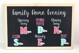Family Home Evening Board Finding Time To Create