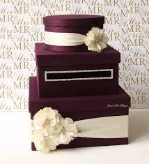 Hold at the bottom with fabric glue, then sew the outer edge over the top sides of the basket. Wedding Card Box Money Box Gift Card Holder Custom Made To Order Card Box Wedding Wedding Card Boxes Purple Gift Card Boxes