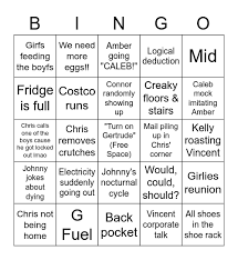 Crackhouse Bingo Card