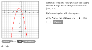 For the function, f (x), the average rate of change is denoted δ f δ x. A Mark The Two Points On The Graph That Are Needed Chegg Com