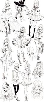 En esta nota te enterarás sobre los libros para aprender a dibujar anime. Referencias De Ropa Vestidos Cute Ropa De Manga Como Dibujar Cosas Referencia De Arte