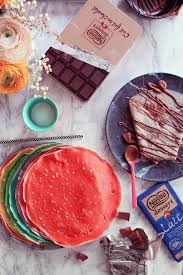 Les Rainbow Crepes Poulette Magique Alimentation Dessert Gastronomie