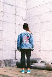 Set denim patches for jacketshand painted denim patches alice | etsy. Hand Painted Denim Jacket On Behance