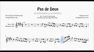 Pas De Deux Sheet Music For Alto Sax And Baritone Saxophone E Major Original Tone Youtube