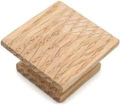 Restore Hardware 1 1/4" Square Oak Knob Mission Wood Knob Pyramid Knob Arts  and Crafts Knob Furniture Wood Knob Cabinet Wood Knob Nice Small Wood Knob  Antique Empire Wood Knob: Buy Online