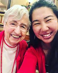 A selfie with the Rev. Marge Palmer (Pastor emerita) and the Rev. Irene Pak  Lee (Associate Pastor). #stonechurchwg #clergywomen #PCUSA