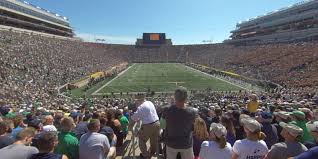 notre dame stadium section 1 rateyourseats com