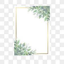 Watercolor Leaf Frame And Golden Border Frame Wedding Frame Flower Png And Vector With Transparent Background For Free Download In 2021 Watercolor Leaves Watercolor Flowers Pattern Flower Frame