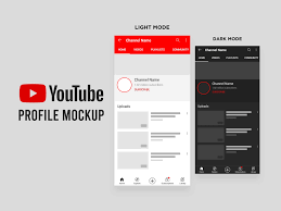 Download Free Youtube Profile Social Media Mobile Ui Mockup Psd Good Mockups