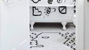 I did mine in two rows of five or six, all the while using my spacing tabs to keep the. How To Diy A Custom Tile Floor Architectural Digest
