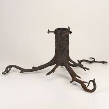 Tree Stand Wrought Iron In The Form Of Exposed Tree Roots 20th C Christmas Tree Stand Antique Christmas Tree Vintage Christmas Tree