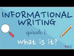 informational writing for kids episode 1 what is it