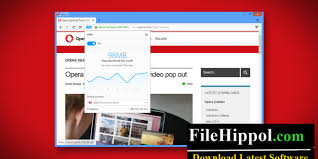 Opera was the third most popular internet browser in 2013. Opera Browser Free Download Latest Version Windows And Mac Filehippo Download Latest Software