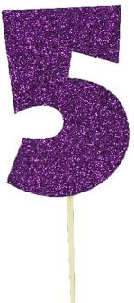 Check spelling or type a new query. Amazon Com Dreampartycreation Number 5 Glitter 5 1 2 Tall Cake Topper With Pick Birthday Decoration Boink Font Plum Purple Home Kitchen