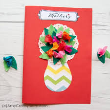 If you love flower , you want your room become beaty than , sent to boy/girl friend gifts hanmade , enjoy with us !#diybigboom welcome you !. Crumpled Paper Flower Mother S Day Card