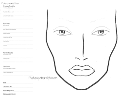 15 blank mac face charts makeup anarchist blank makeup