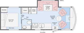 Tribute Floorplans Winnebago Rvs Winnebago Floor Plans Rvs