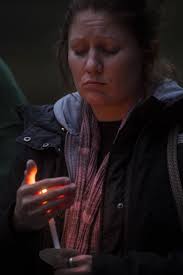Domestic violence vigil in Skowhegan