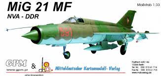 Mig 21 in flugzeugteile & bordausrüstung aus der luftfahrt für sammler. Fertig Mdk Gpm Mig 21 Mf Der Nva Construction Reports Kartonbau De Everything Around Paper And Cardmodels