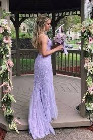 Lilac Sheath Lace Prom Dress 2020 In 2020 Lavender Prom Dresses Lilac Prom Dresses Cute Prom Dresses