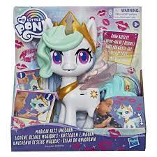 My Little Pony, Licorne Bisous magiques, Princesse Celestia, jouet  interactif avec 3 surprises, lumières et mouvements Règles & Instructions -  Hasbro