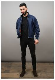 Vintage Style Navy Harrington Jacket Lily Vintage Cool Jackets For Men Harrington Jacket Men Harrington Jacket