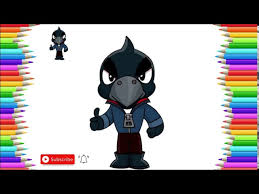 How to draw mecha crow | brawl stars. How To Draw Cute Crow Brawl Stars Step By Step Easy Drawing Lesson Bizimtube Creative Diy Ideas Crafts And Smart Tips