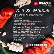 Maybe you would like to learn more about one of these? Lowongan Kerja Part Time Pizza Hut Delivery Phd Karawitan Bandung April 2019 Pizza Hut Pizza Kerja