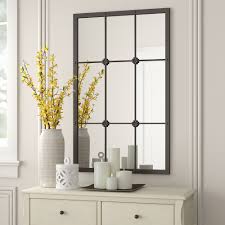 Garden trading fulbrook mirror square indoor outdoor window pane 90cm x 90cm. Charlton Home Kristofer Window Pane Wall Mirror Reviews Wayfair