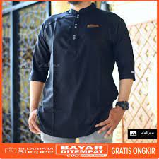 Baju muslim model terbaru grosir online modern murah 2021. Baju Koko Kurta Pria Dewasa Terbaru Lengan 3 4 Katun Madinah Impor Best Quality Bisa Cod Shopee Indonesia